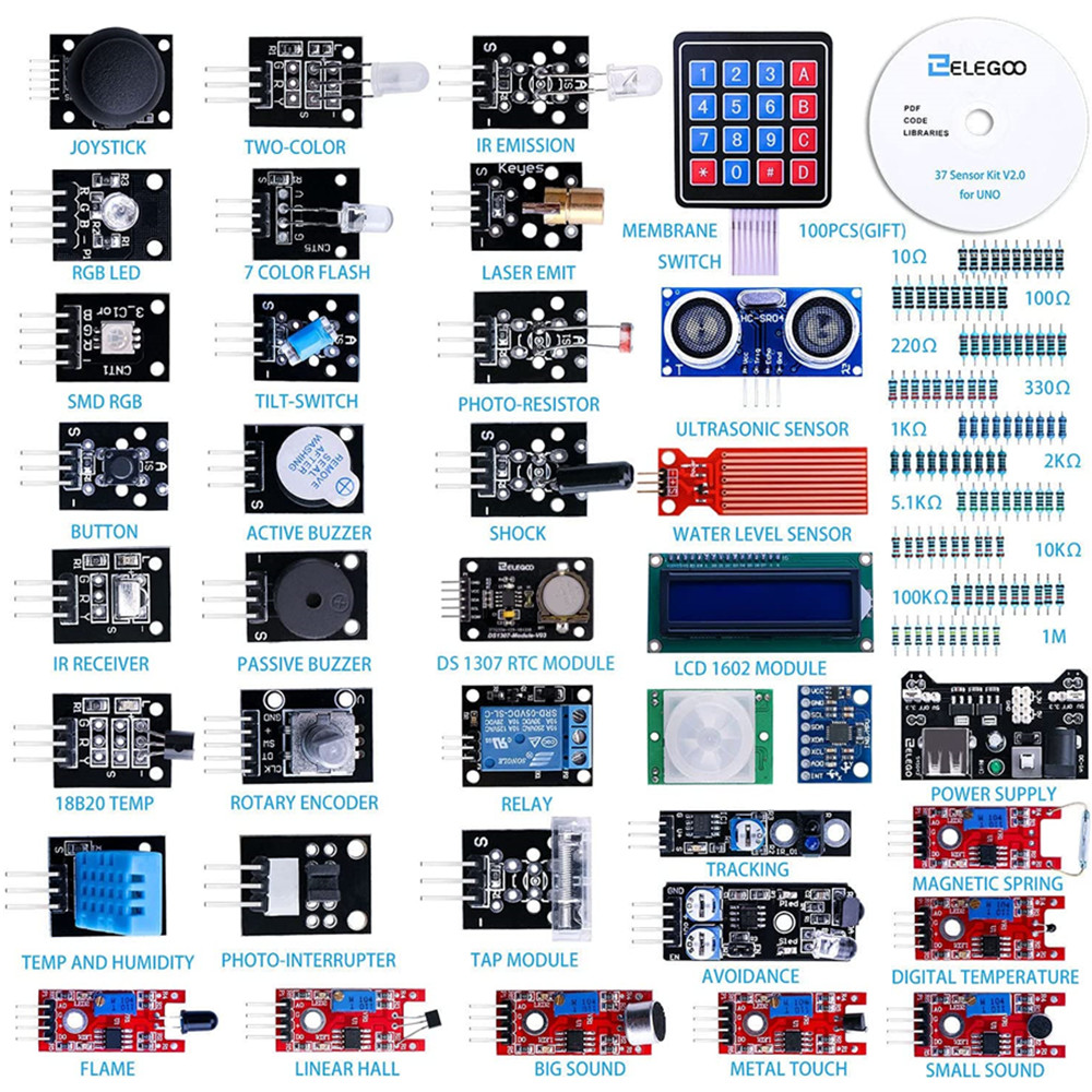 Diy Electronics Ideas - Kit de modules de capteurs ELEGOO