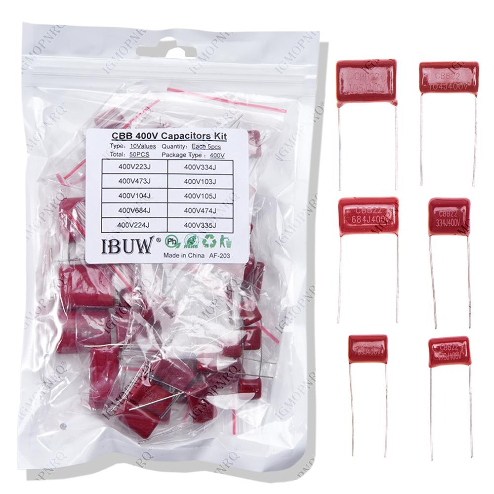 Capacitor Kit Assortment - KIT 50PC = 10 valeur *
