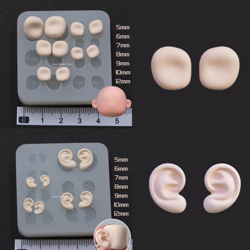 Diy Q - Moule d'oreille en Silicone et argile