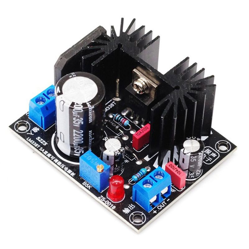 Diy Electronics Supplies - Carte d'alimentation linéaire régulée réglable LM338