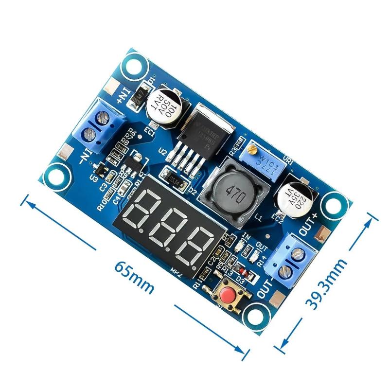 Diy Electronics Supplies - Module d'alimentation LM2596 avec affichage 3A