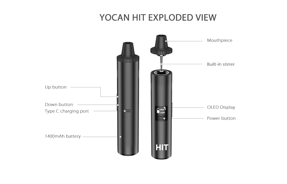 Yocan Hit-Kit de vaporisateur  - Diy Vape Electronics avis et prix