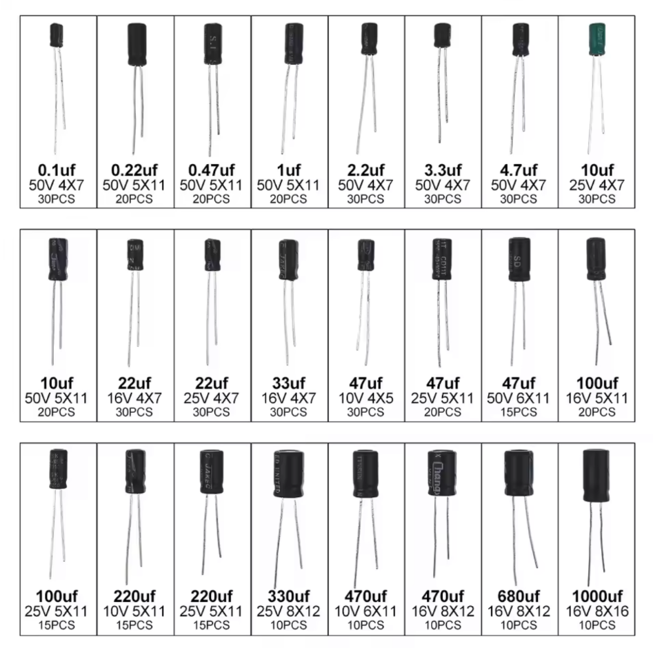 Kit de condensateurs électroly - Capacitor Kit Assortment avis et prix