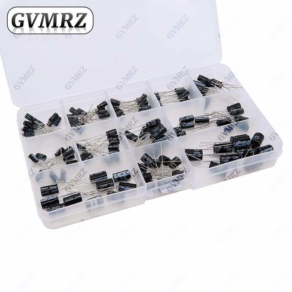 120 PCS/lot 12 valeurs 1uF-470 - Capacitor Kit Assortment avis et prix