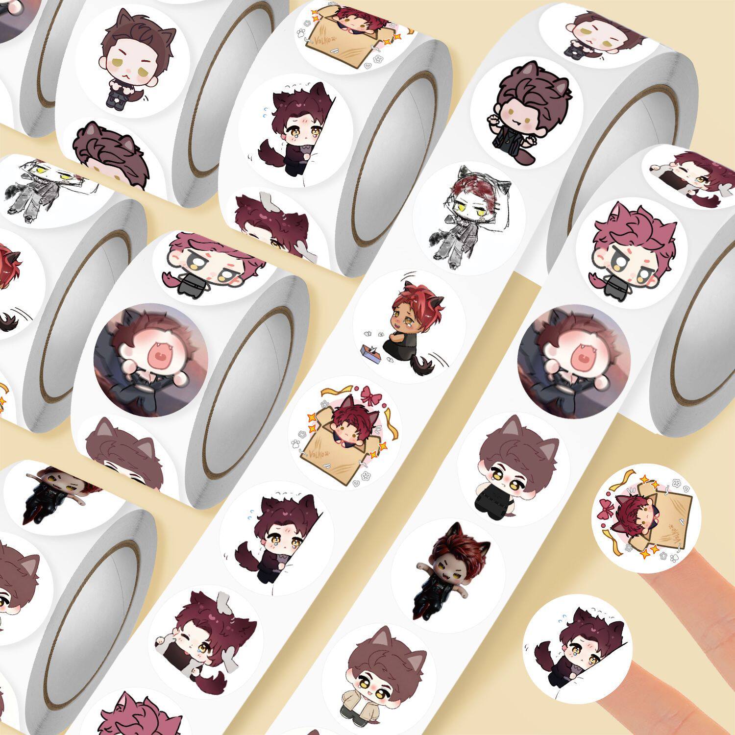 Autocollants ronds Love and De - Diy Q avis et prix