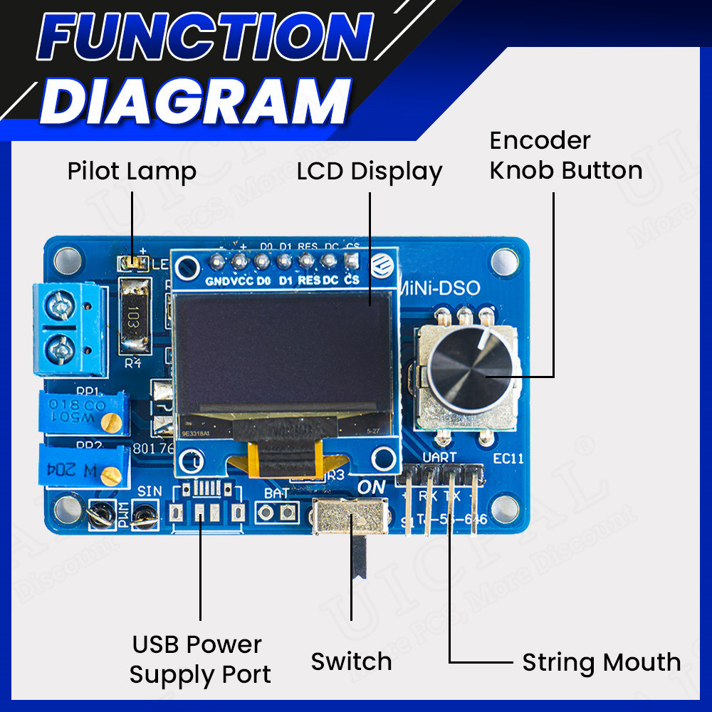 Mini Oscilloscope Numérique de - Oscilloscope Dso Mini avis et prix